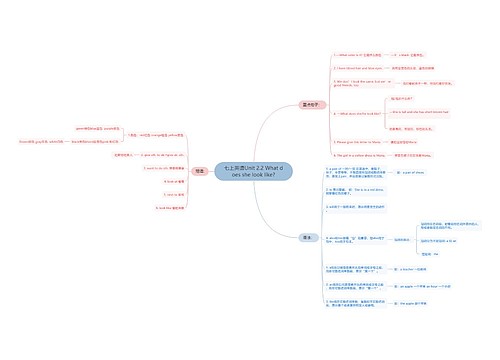 七上英语Unit 2.2 What does she look like?