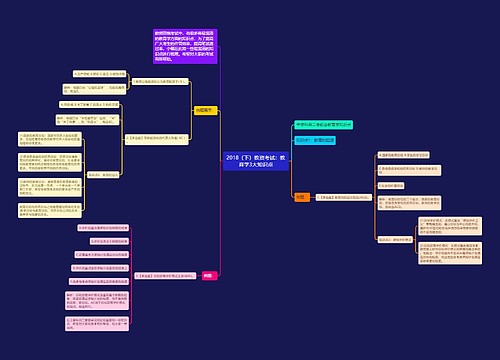 2018（下）教资考试：教育学3大知识点