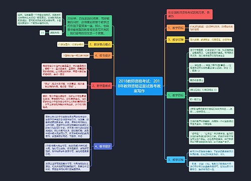 2018教师资格考试：2018年教师资格证面试备考教案写作