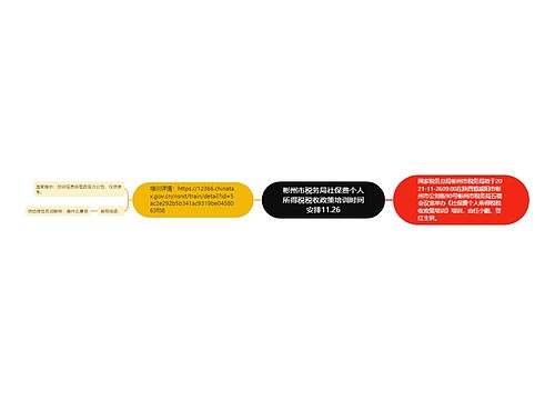 彬州市税务局社保费个人所得税税收政策培训时间安排11.26