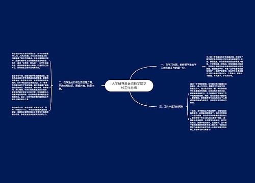 大学辅导员老师新学期学校工作总结