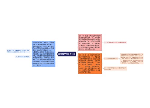 税务局学习工作计划