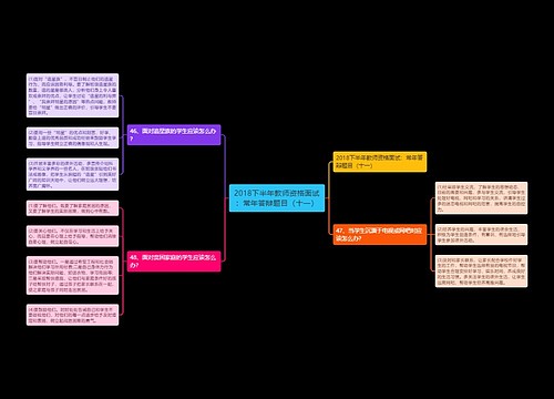 2018下半年教师资格面试：常年答辩题目（十一）