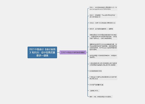 2021中级会计《会计实务》知识点：会计信息质量要求—谨慎