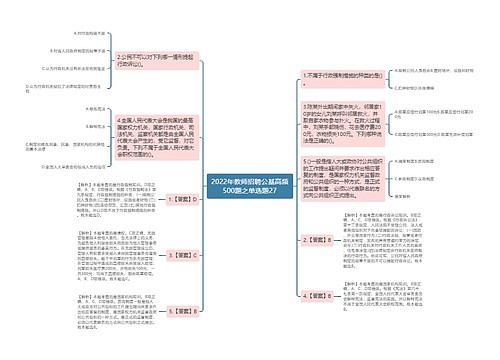 2022年教师招聘公基高频500题之单选题27