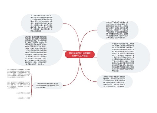 2009-2012年上半学期学生会个人工作总结