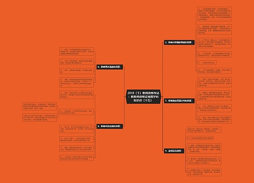 2018（下）教师资格考试：教教师资格证地理学科知识点（十五）