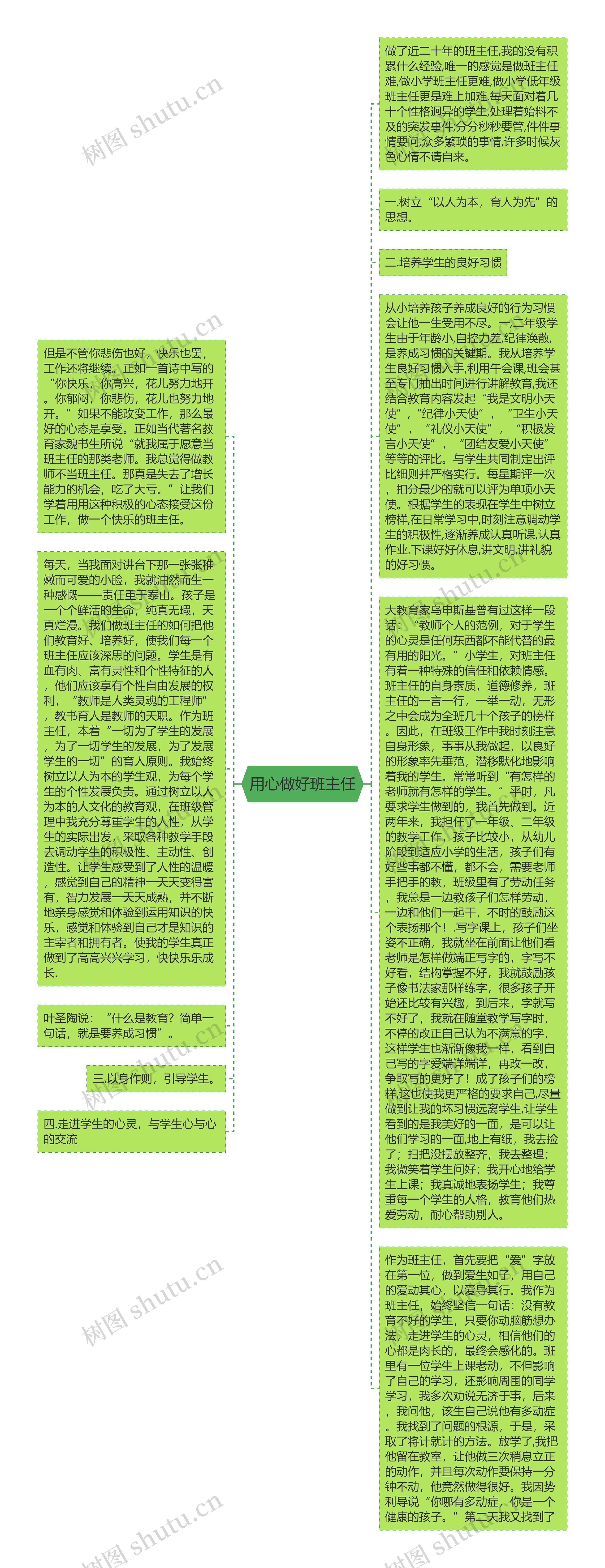 用心做好班主任