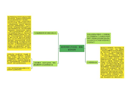 教师学期工作总结：提高教学效率