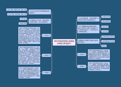 2022年教师招聘公基高频500题之单选题57