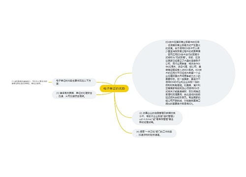 电子单证的优势