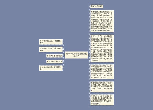 高考作文如何得高分的五个技巧