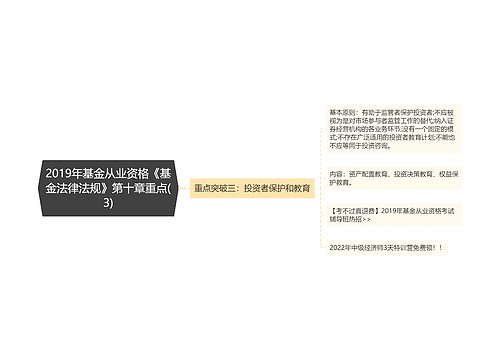 2019年基金从业资格《基金法律法规》第十章重点(3)