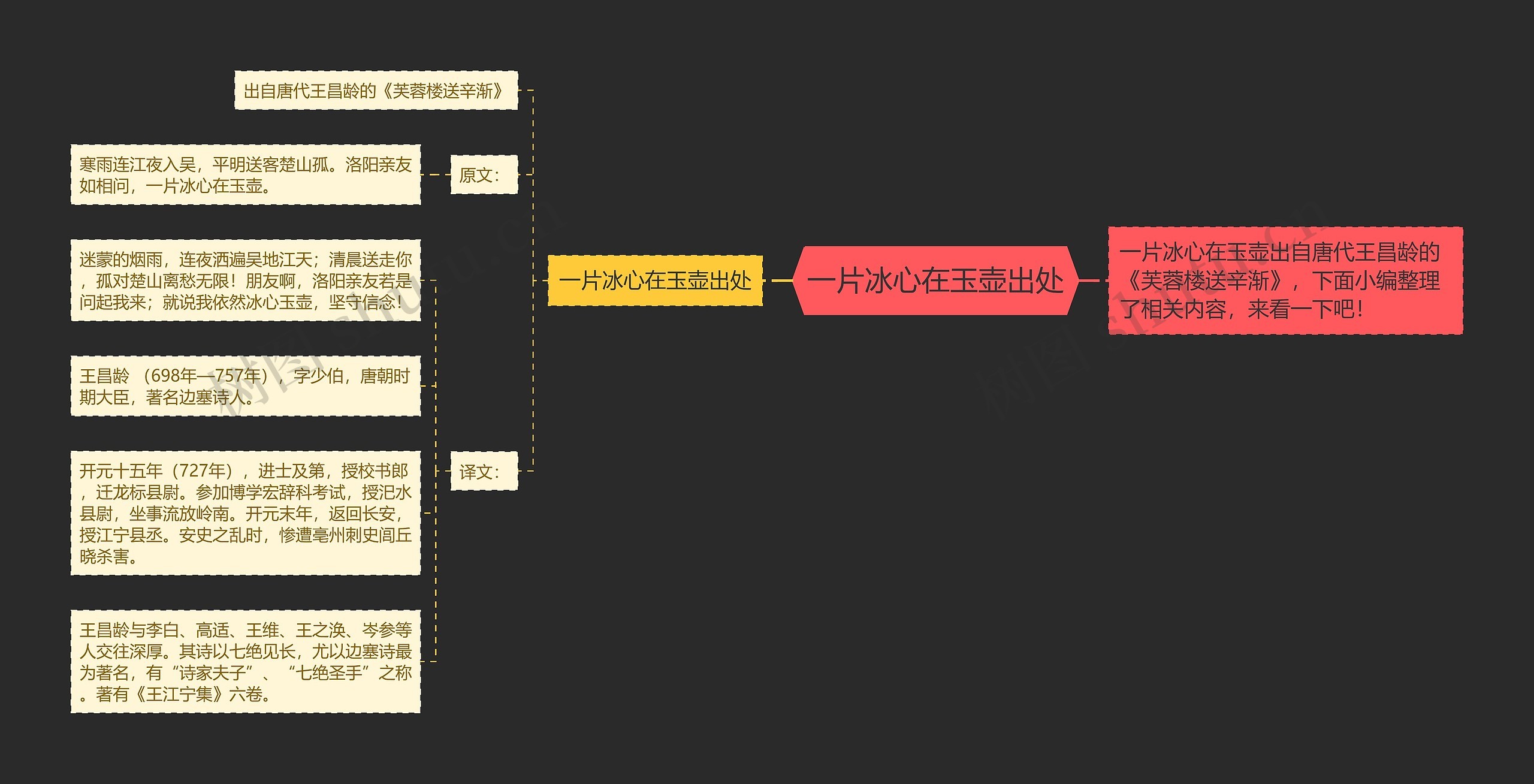 一片冰心在玉壶出处思维导图