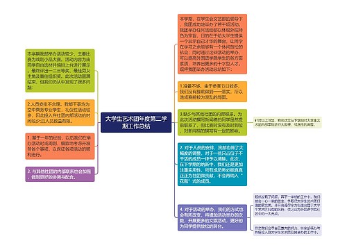 大学生艺术团年度第二学期工作总结