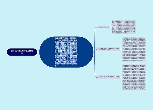 县科技局2006禁毒工作总结