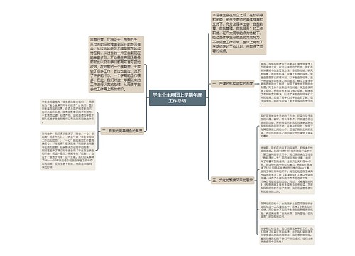 学生会主席团上学期年度工作总结