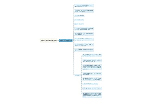 平翘舌音的区别有哪些