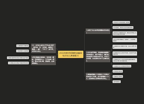 2022年教师招聘教综基础知识幼儿易错题35