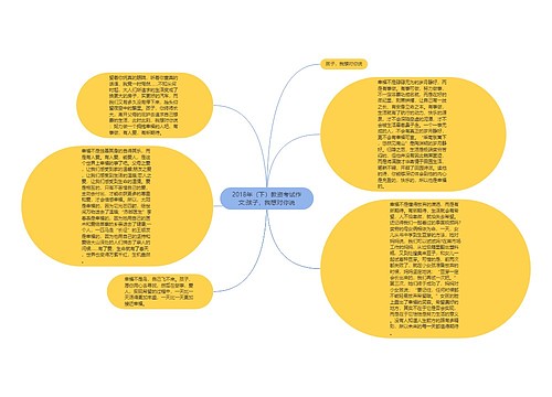 2018年（下）教资考试作文:孩子，我想对你说