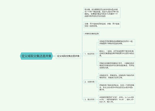 定义域取交集还是并集