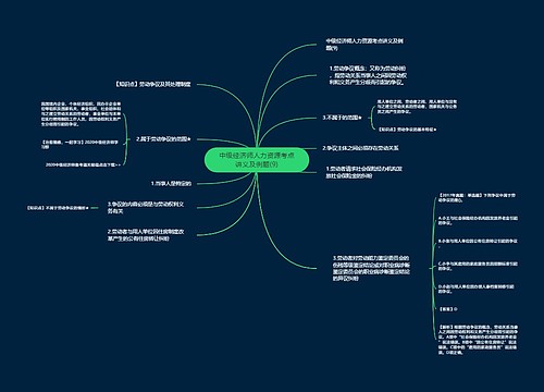 中级经济师人力资源考点讲义及例题(9)