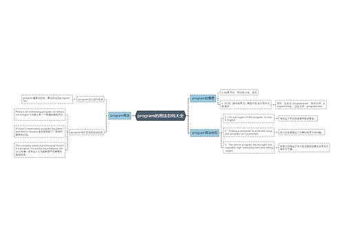program的用法总结大全