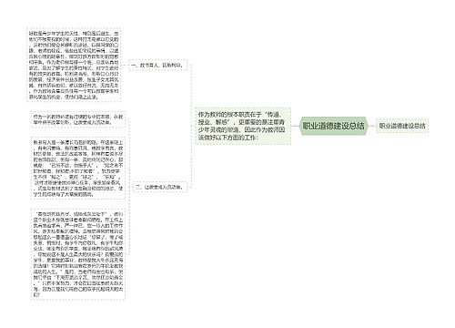 职业道德建设总结