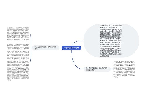 市水利局半年总结