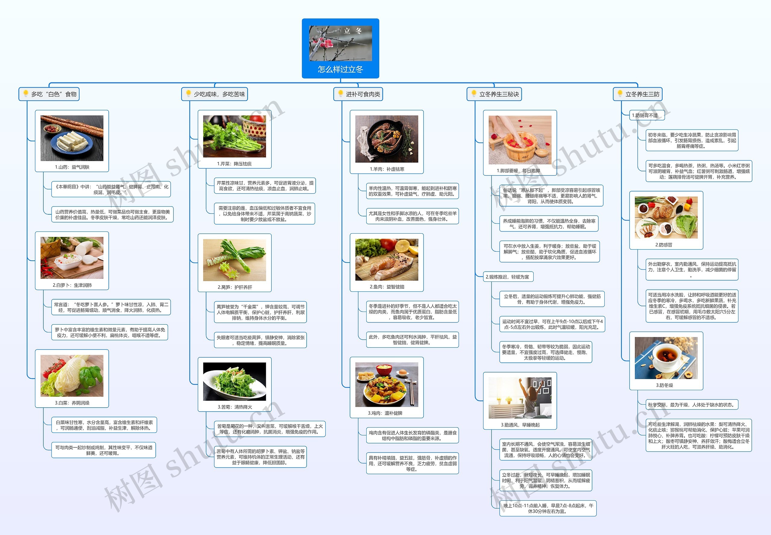 怎么样过立冬思维导图
