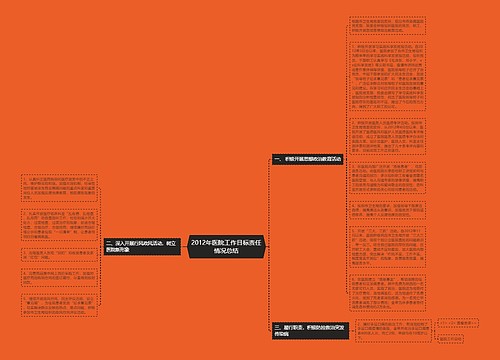 2012年医院工作目标责任情况总结