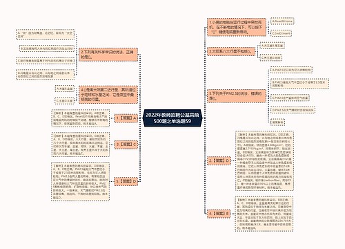 2022年教师招聘公基高频500题之单选题59