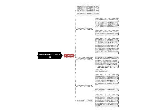 教师招聘备考自我价值理论