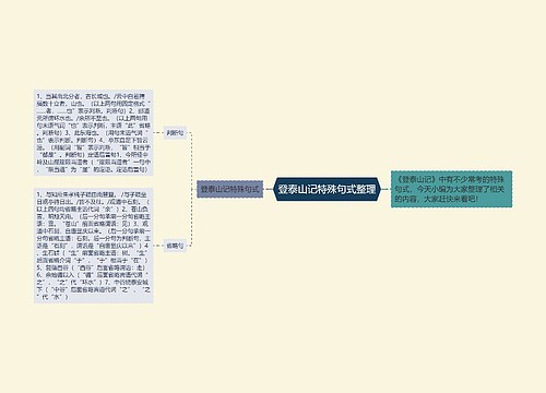 登泰山记特殊句式整理