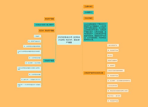 2020初级会计师《初级会计实务》知识点：固定资产清查