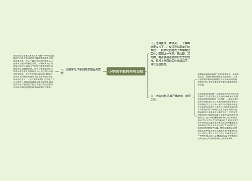 小学美术教师年终总结