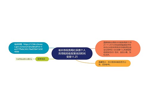 彬州市税务局社保费个人所得税税收政策培训时间安排11.25