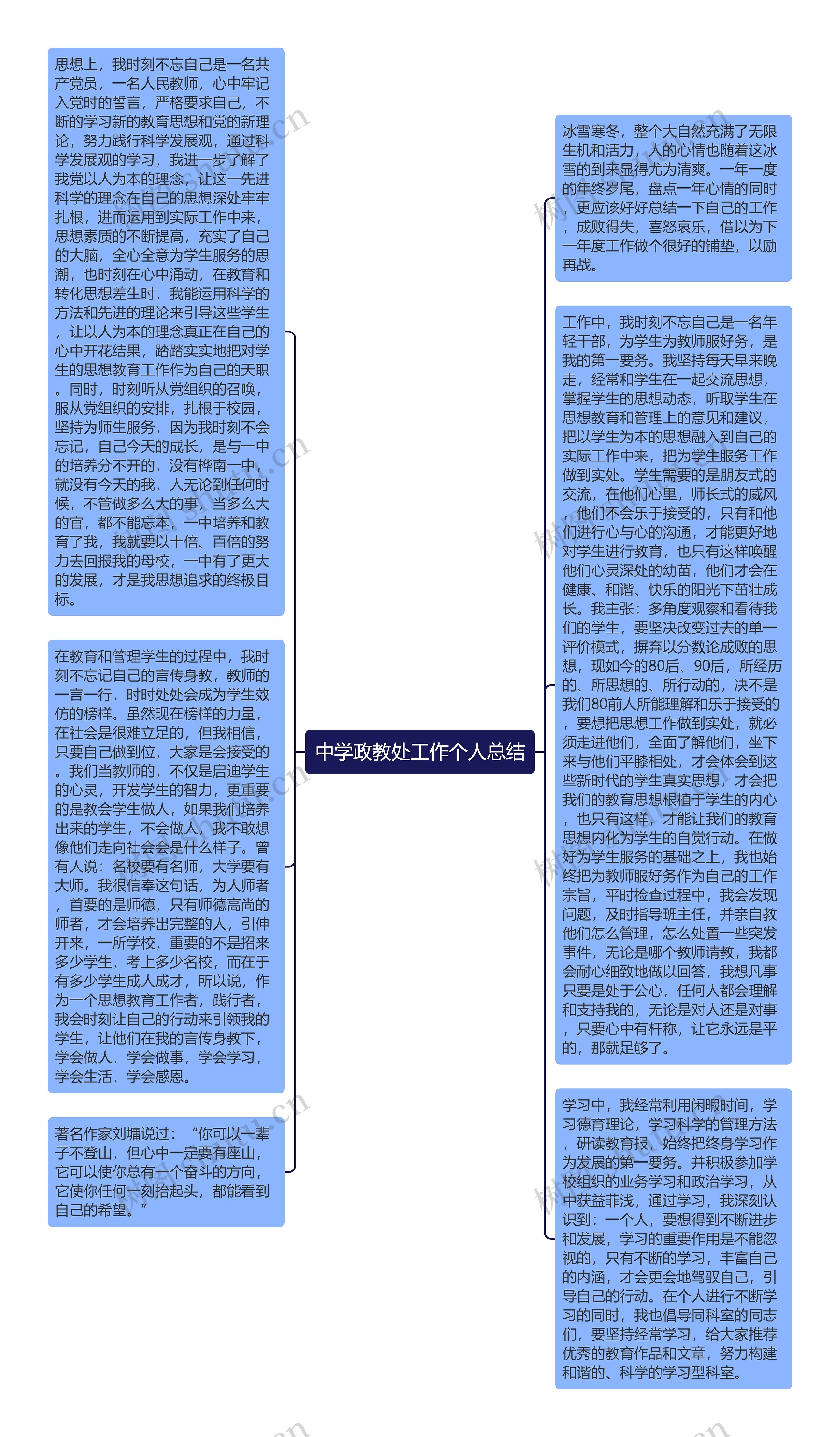中学政教处工作个人总结