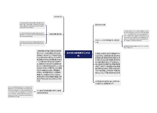 初中语文教师教学工作总结