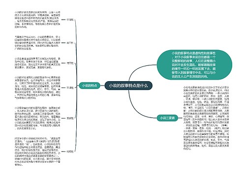 小说的叙事特点是什么