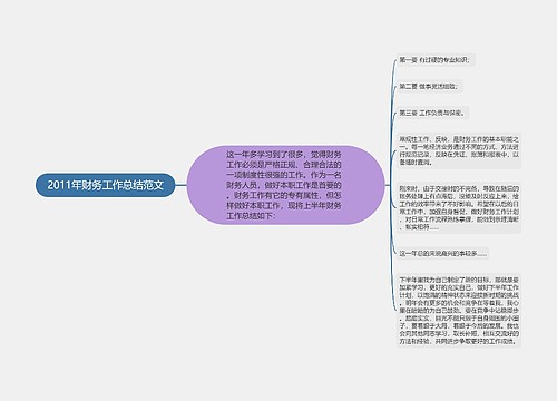 2011年财务工作总结范文