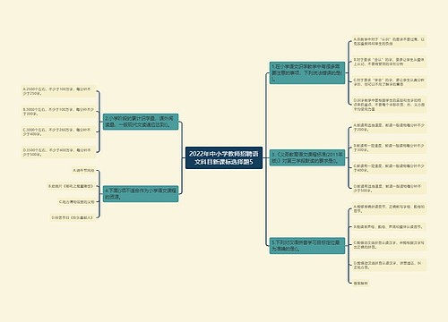 2022年中小学教师招聘语文科目新课标选择题5