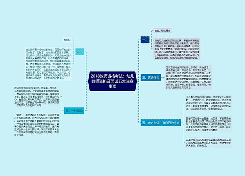 2018教师资格考试：幼儿教师资格证面试五大注意事项