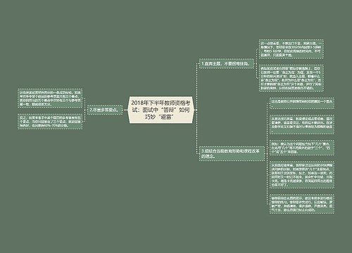 2018年下半年教师资格考试：面试中“答辩”如何巧妙“避雷”