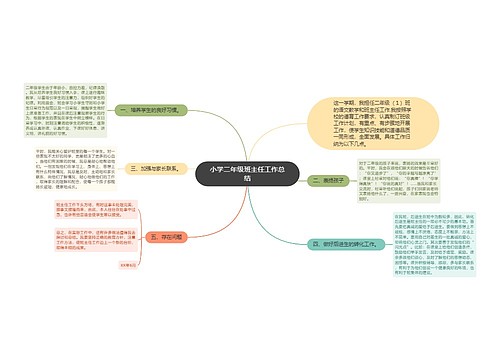 小学二年级班主任工作总结