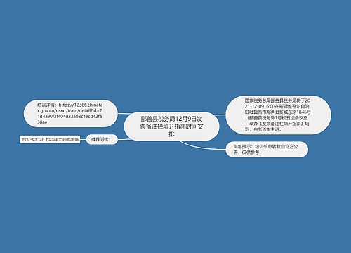 鄯善县税务局12月9日发票备注栏填开指南时间安排