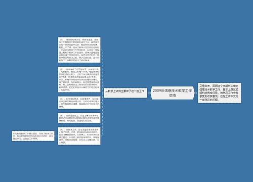 2009年信息技术教学工作总结