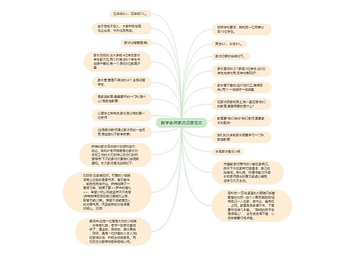 数学老师家访记录范文 数学老师家访记录范文