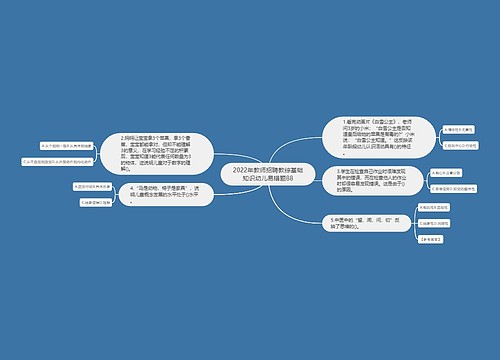 2022年教师招聘教综基础知识幼儿易错题88