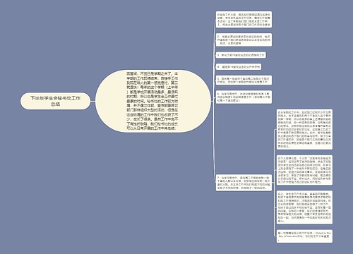 下半年学生会秘书处工作总结